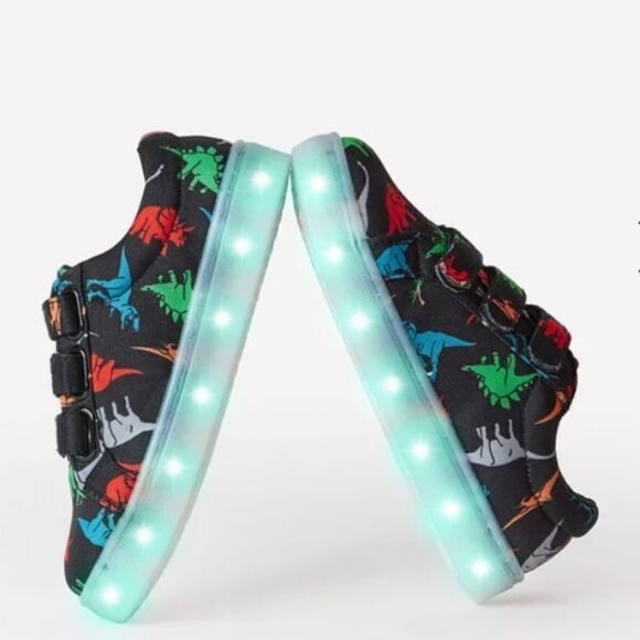Dino Light Up Multi-Strap Sneaker - Picture 1 of 6